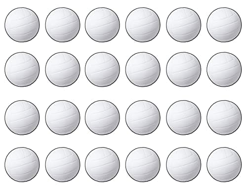 Beistle Pack of 24 Volleyball Cutouts Wall Decorations for Team Sports Party Pep Rally Sports Themed Party Decor Beach Party Supplies 135