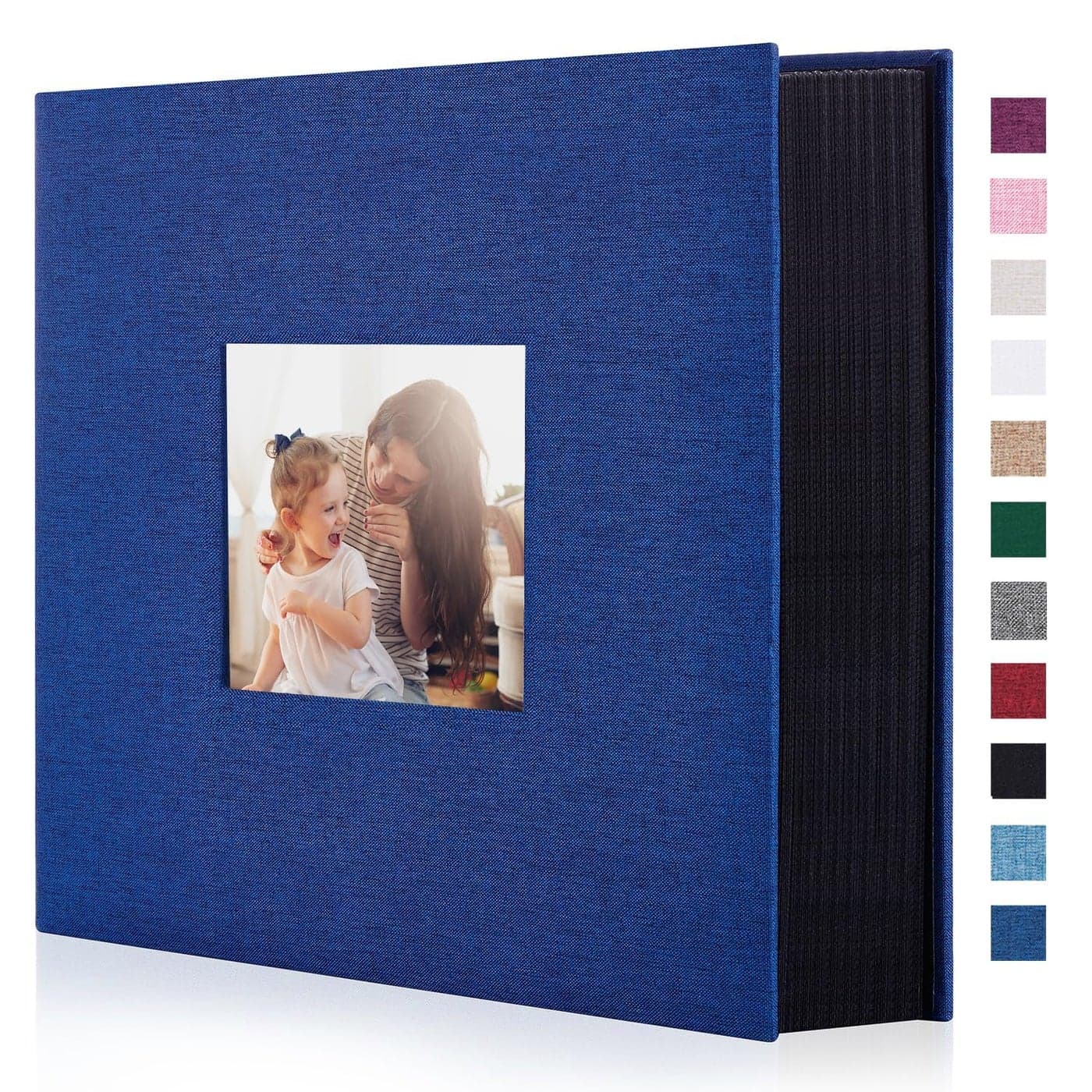 Artmag Photo Album 4x6 1000 Large Capacity Linen Album Book Holds 1000 Horizontal and Vertical Photos for Family Wedding Anniversary 1000 Pockets Blue