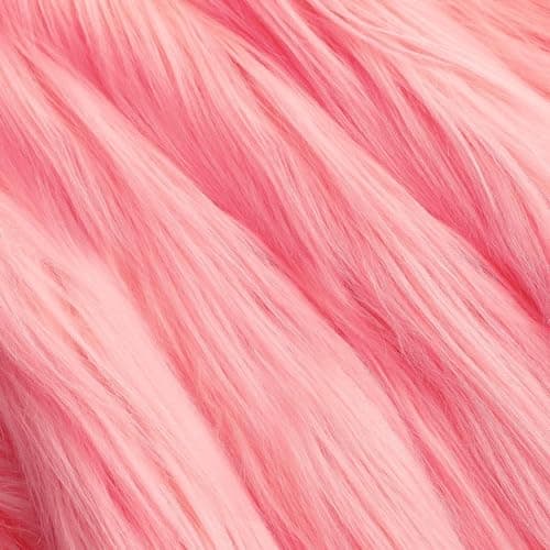 Cottonfry Sheepskin Faux Fur Fabric | Craft Supply, Costume, Decoration (31x60) (Light Pink)