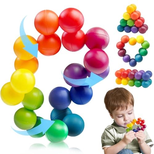 Sensory Autism Balls Toy for Toddler Kids Airplane Travel Toys for Age 35 57 34 48 School Fidget Classroom Autistic Calm Down Treasure Prize Box Dementia Activities Easter Basket Stuffers Gifts