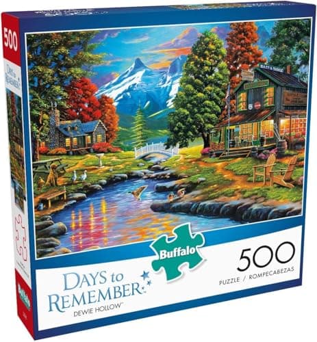 Buffalo Games - Geno Peoples - Dewie Hollow - 500 Piece Jigsaw Puzzle For Adults -Challenging Puzzle Perfect for Game Nights - Finished Size is 21.25 x 15.00
