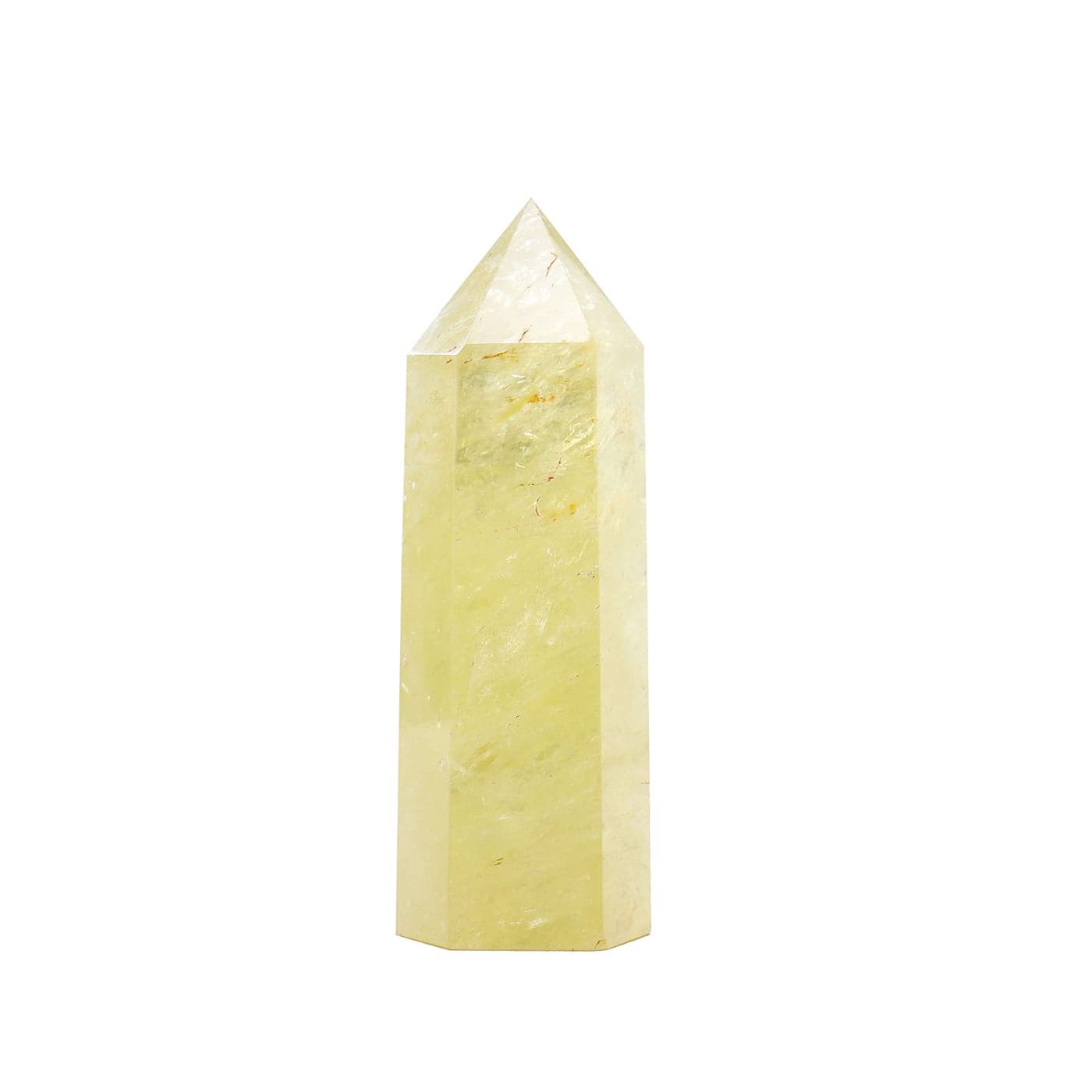 Runyangshi Large Citrine Natural Healing Crystal Wand 4725 BlueVeins Stone Quartz Tower 6 Faceted Single Point Crystals Prism Wand for Meditation Reiki Chakra Therapy Home Decor Gift