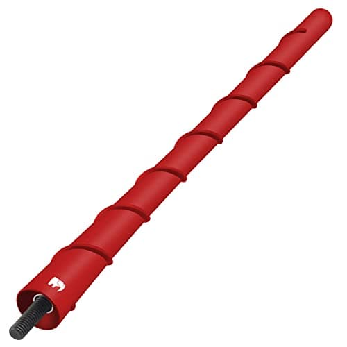 ONE250 8" inch Spiral Flexible Copper Core Antenna, Compatible with All Dodge RAM Trucks (RAM 1500, RAM 2500 or RAM 3500 1994-2024) - Designed for Optimized FM/AM Reception (Red)