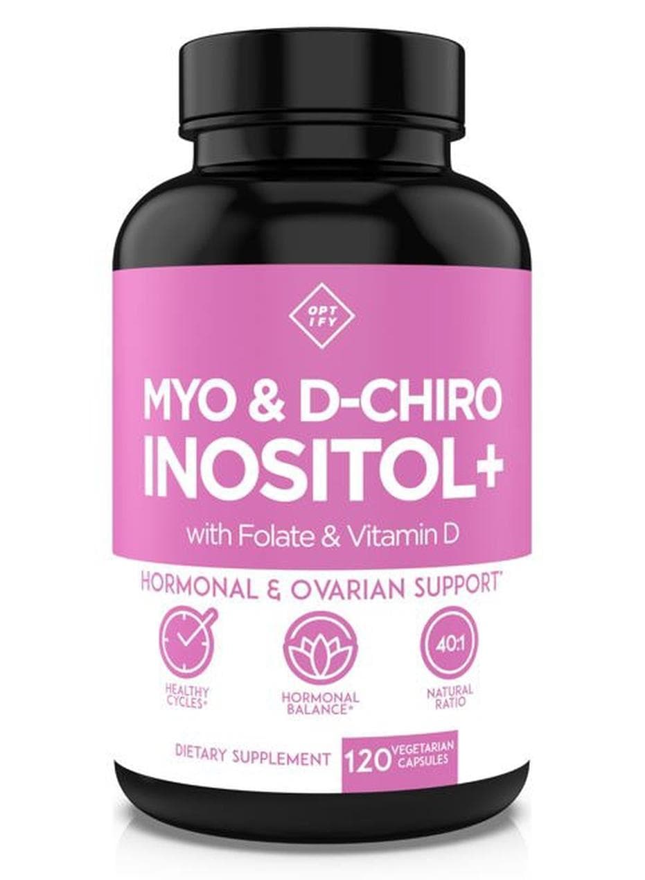 Premium Inositol Supplement - Myo-Inositol and D-Chiro Inositol Plus Folate and Vitamin D - Ideal 40:1 Ratio - Healthy Hormone Balance & Healthy Ovarian Support for Women - Vitamin B8-30 Day Supply