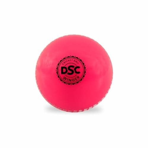 DSC Winger I10 Cricket Ball | Color: Pink | Size: Standard | Material: Rubber | Lightweight | Durable Construction | Suitable for Indoor/Outdoor Training