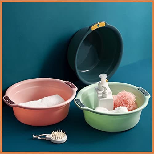 Wolpin Set of 3 Pcs Unbreakable Plastic Bath Tub/Washing Tub Multipurpose