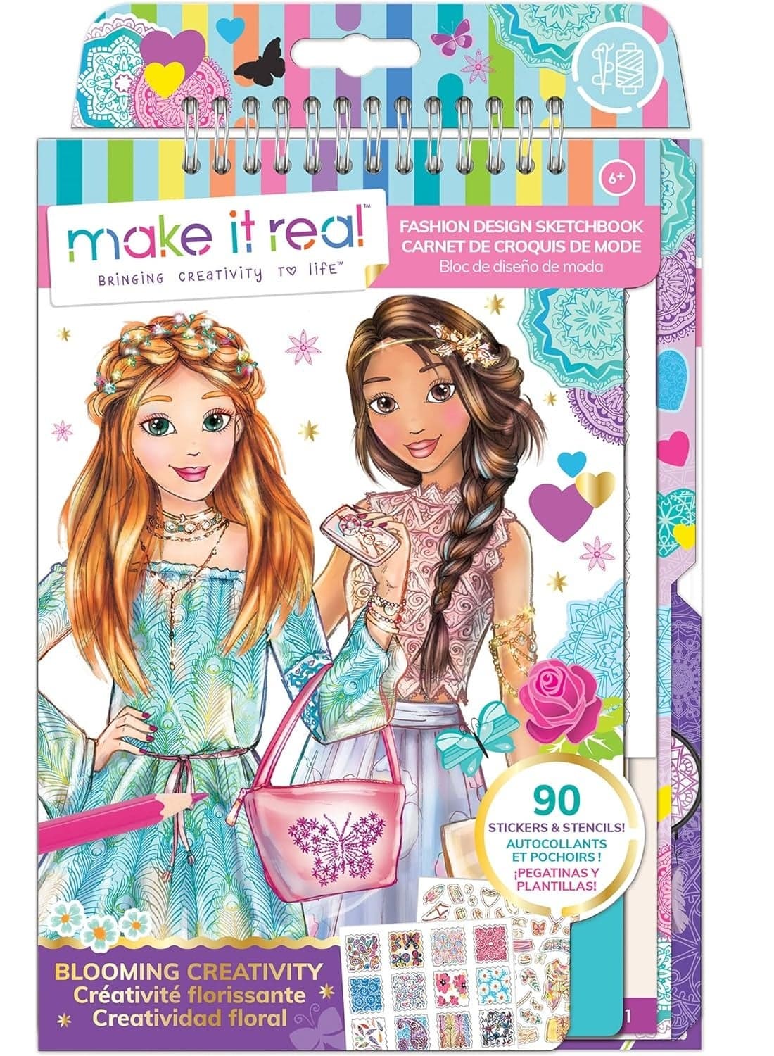 Make It Real Fashion Design Sketchbook Blooming Creativity