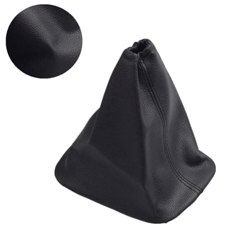 Kakulkomen Car Shift Gear Stick Handbrake Cover Manual Shift Boot Black Leather Boot Cover Case for to-yo-ta Co-Rolla 2007 2008 2009 2010 2012 2013 (Gear Dust Cover)