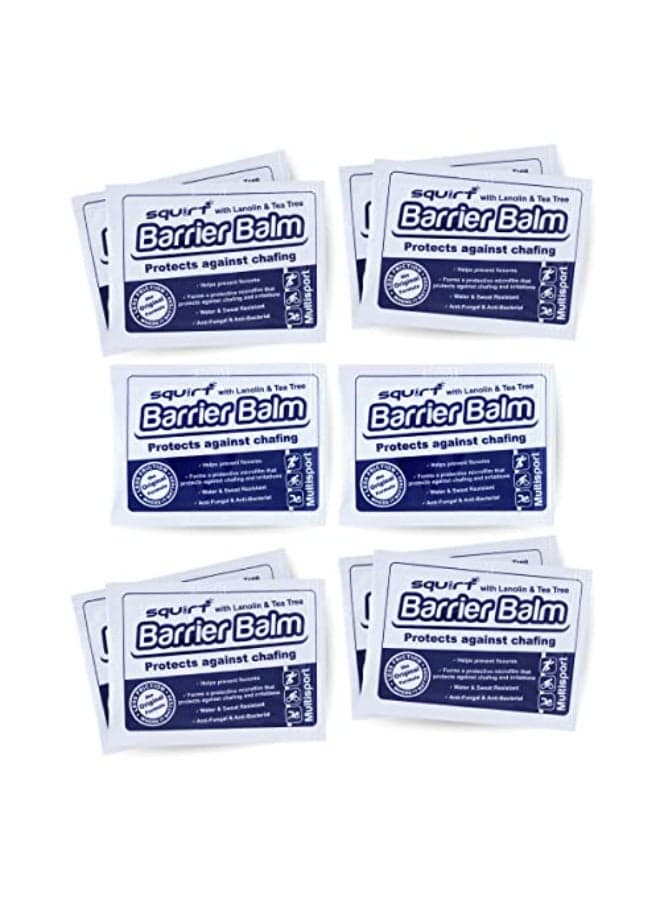 Squirt Barrier Balm for Chafing Relief Body Anti Chafe Balm for Cycling Endurance Sports Water Sweat Resistant Anti Chaffing Cream for Men Women Skin Friction Defense 10 x 6g Sachets