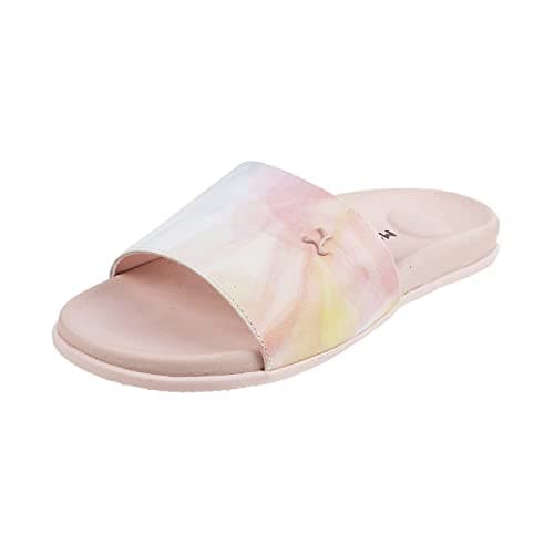 Mochi Women's Pink Faux Leather Comfy Slip-on Fashion Sandals UK/5 EU/38 (41-4066)