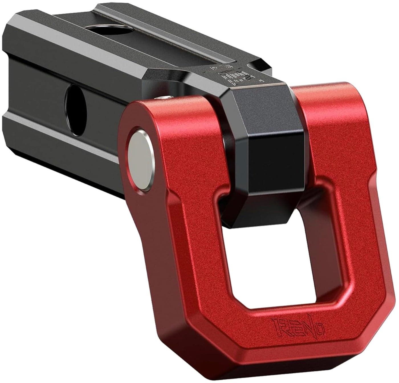 RENO Shackle Hitch Receiver 2 Receiver Towing Mount with 34 DRing Shackle Combo kit Heavy Duty 45000 lbs Compatible with Trucks Off Road SUV 4x4 Vehicle Towing Recovery Aluminum Red