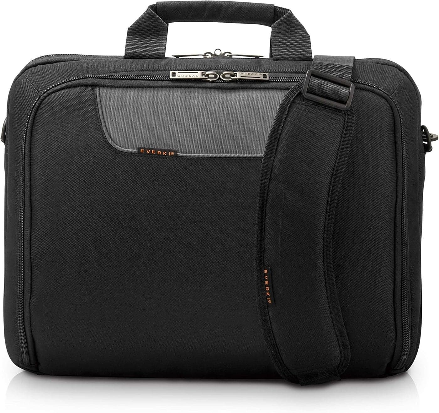EVERKI Advance Laptop Briefcase 17.3 Inch - Business Briefcase for Men & Women, Ideal Lap Top Computer Bag for Travel, Heavy Duty Laptop Bag, Mens Lap Top Messenger Carrying Case, (EKB407NCH17) Black