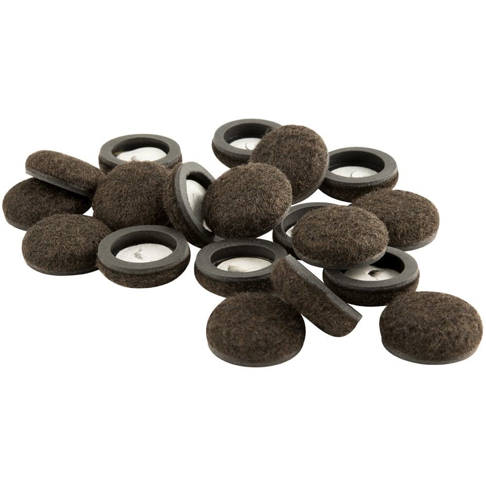 Super Sliders 20Pack 1 Round Felt Furniture Pads Heavy Duty SelfAdhesive Sliders for Hardwood Tile Laminate Floors Scratch Noise Reducing Brown