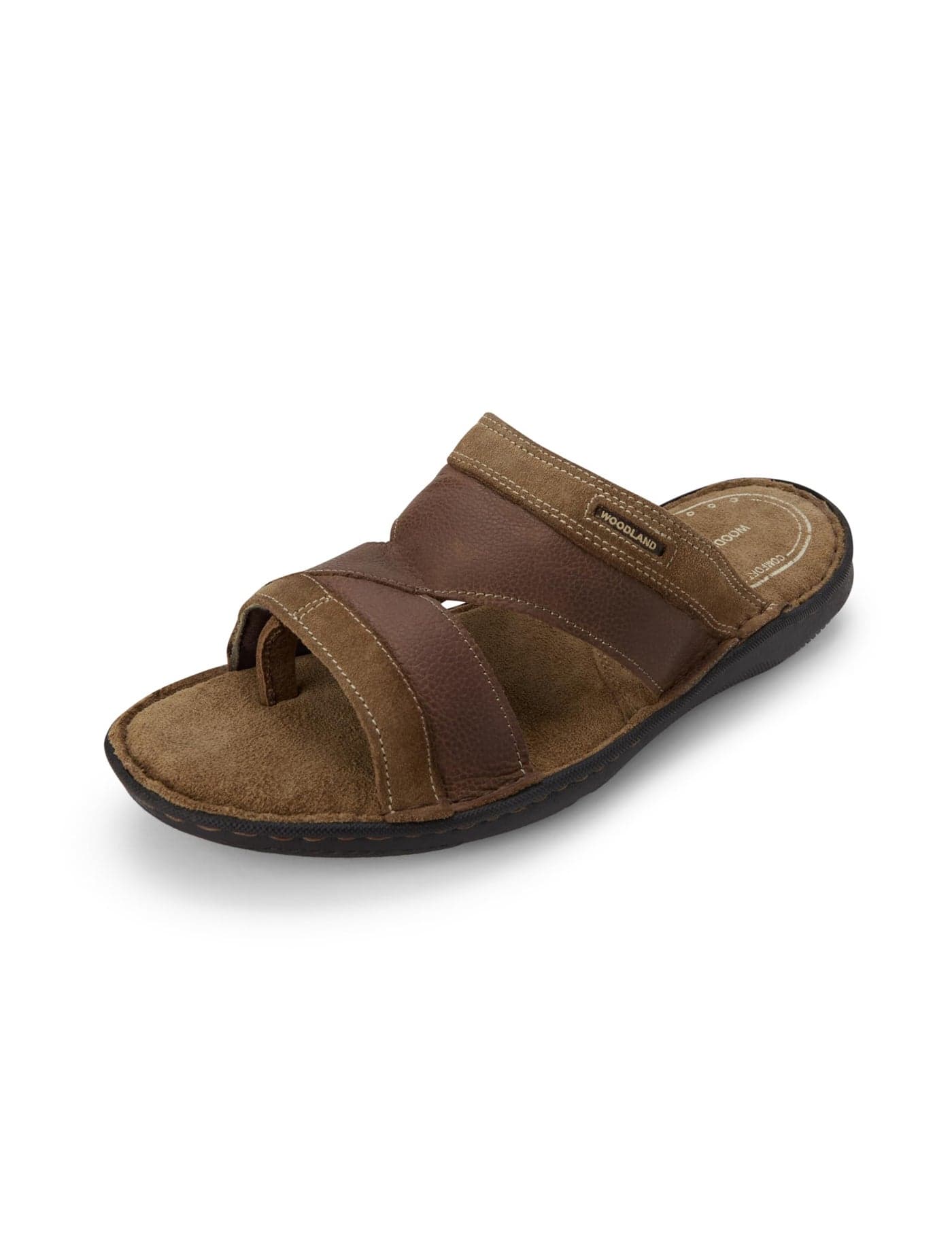 Woodland Men's Yellow Leather Slipper-8 UK (42 EU) (GP 3769120)