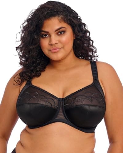 Elomi Women's Cate Soft Cup Bra, Black, 44FF