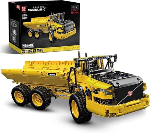 Mould King 17010 Engineering Dump Truck Building Block Kits MOC Building Blocks Set to Build Gift for Age 14Adult Collections Enthusiasts1888 Pieces with MotorAPP Remote Control