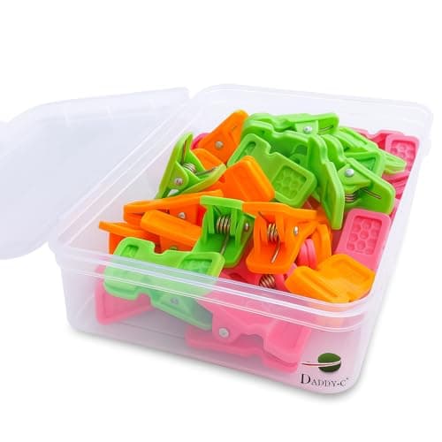 DADDY-G® Heavy Duty Cloth Clips for Drying | Extra Strong Plastic Clothes Pegs | Rust-Free, Windproof Clips for Indoor & Outdoor Use (Multicolour, 10cm)