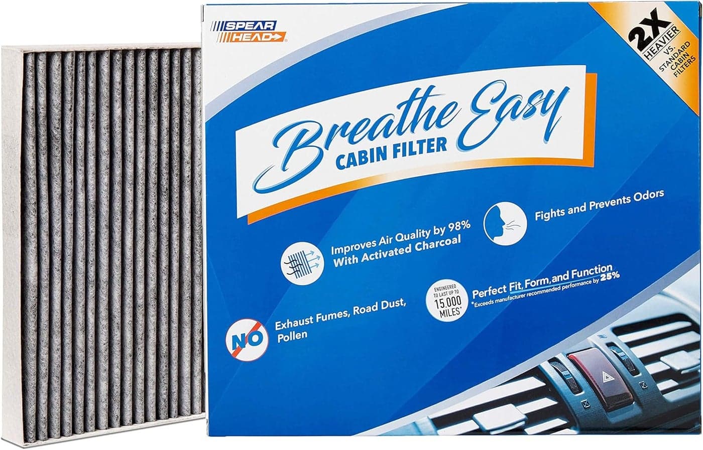 Spearhead Premium Breathe Easy Cabin Filter with Activated Carbon