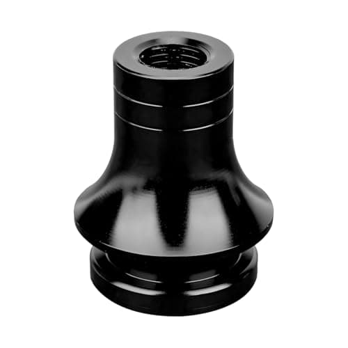 Wevdn Car Shift Knob Boot Retainer M12125 Durable Aluminum Shift Boot Retainer Stick Shift Knob Adapter Waterproof RustProof Metal Manual Car Gear Shifter Lever Adapter Accessories Black