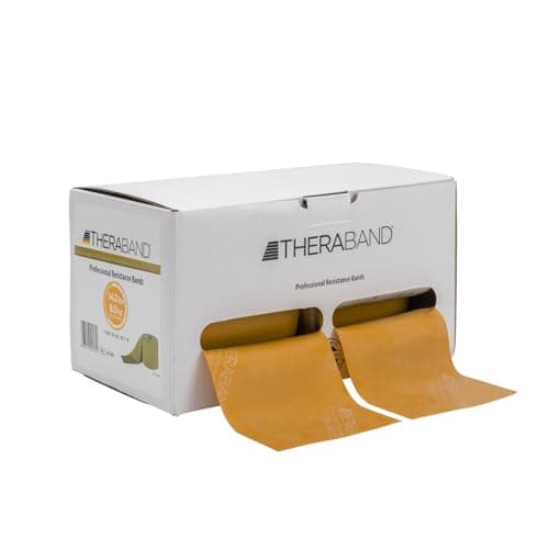 THERABAND Resistance Band, Gold, Max, 2x25-Yard Rolls, Latex Elastic Band for Exercise, Stretching, Physical Therapy, Yoga, Pilates, Home Workouts, Cut-to-Length, Color-Coded Levels