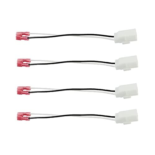 4 Pack Speaker Harness Replacement for Dodge Chrysler Models Front Rear Door Speaker Wiring Harness Adapter 72-6514 - Door Speaker Replacement Speaker Wire Harness