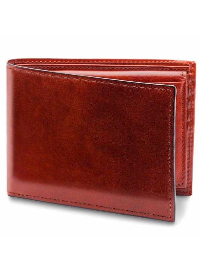 Men's Leather Wallet with Removable ID Passcase - Bifold Wallet for Men With 8 Card Slots, Premium Hand-Stained Leather With Gift Packaging, Cognac Brown