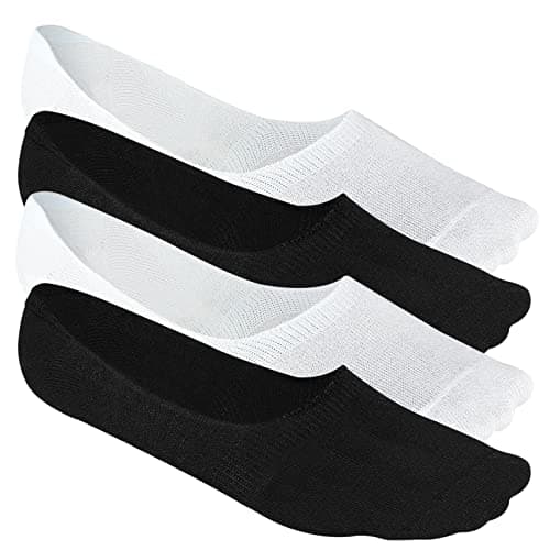 HEELIUM Bamboo No Show Socks for Men | Odour Free & Breathable | 3X Softer Than Cotton Socks | Low Cut Socks | Size (UK 6-10), White