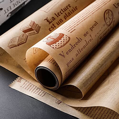 TEEWAL Baking Paper High Temperature Resistant Waterproof and Greaseproof NonStick Baking Paper Roll for Cooking Grilling Steaming and Air Fryer Brow 30cm x 8m 098 x 2624 Feet