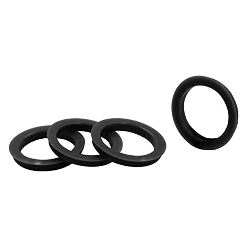 Wheel Accessories Parts Set of 4 Hub Centric Ring 74 mm OD to 63.4 mm Hub ID, Black Polycarbonate (Wheel Hub Ring, 4 Pack, 74 mm OD to 63.40 mm ID Wheel Centerbore, Black Polycarbonate)