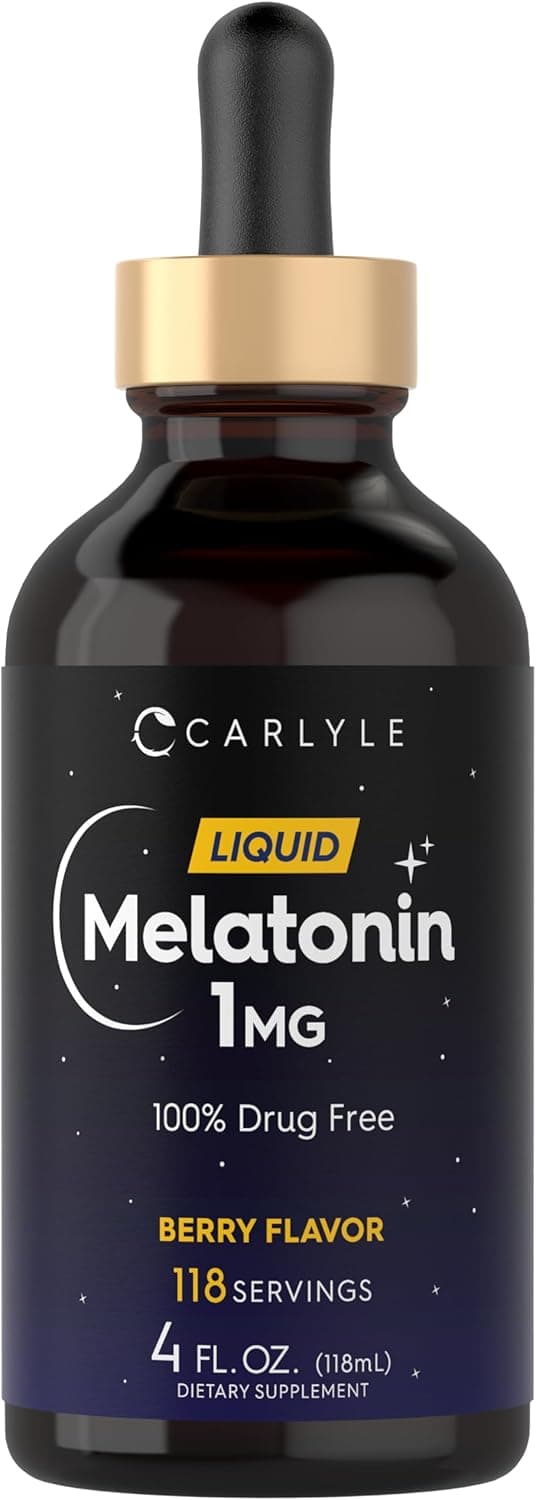 Liquid Melatonin 1mg Berry Flavor Dietary Supplement