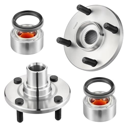 2PCS 518507 BDFHYK Front Wheel Bearing and Hub Assembly 4 Lugs Compatible with Chevy Prizm 19982002 Compatible with Toyota Corolla 19932002 Compatible with Geo Prizm 19931997 NonABS