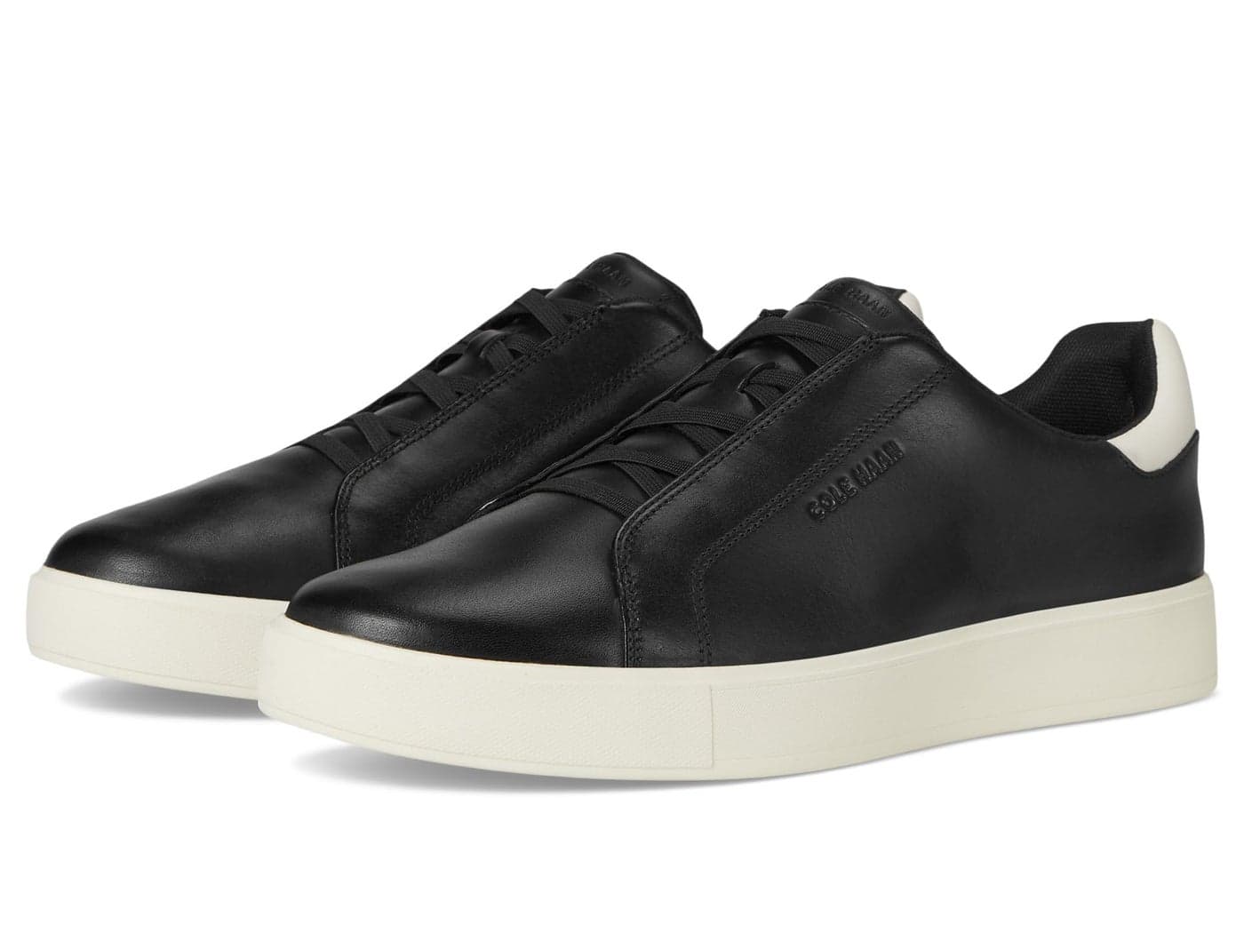 Cole Haan Men's Grandpro Luxe Slip-On Sneakers, Black/Ivory, 13-W US