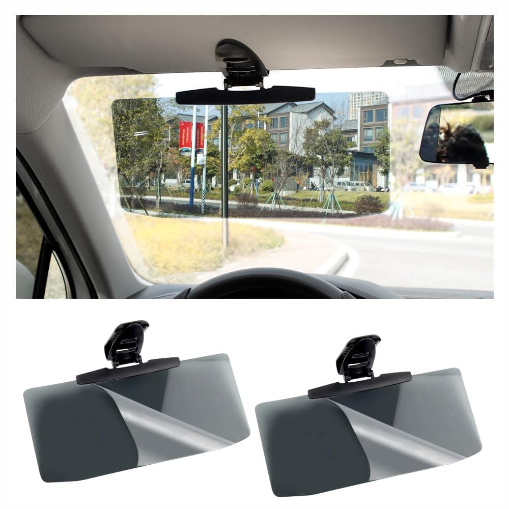 2Pcs Car VisorUpgraded Version to Block Harmful UV Rays Adjustable Angle AntiGlare 126 x 6 Safe Driving Car Accessories Sun Visor Extender Universal for Cars Trucks SUVs 2Pcs