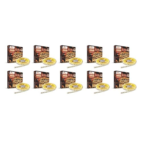 Murphy 25W LED Strip 2835 Cove Light 5 Metre (Warm White) with Driver, Pack of 10