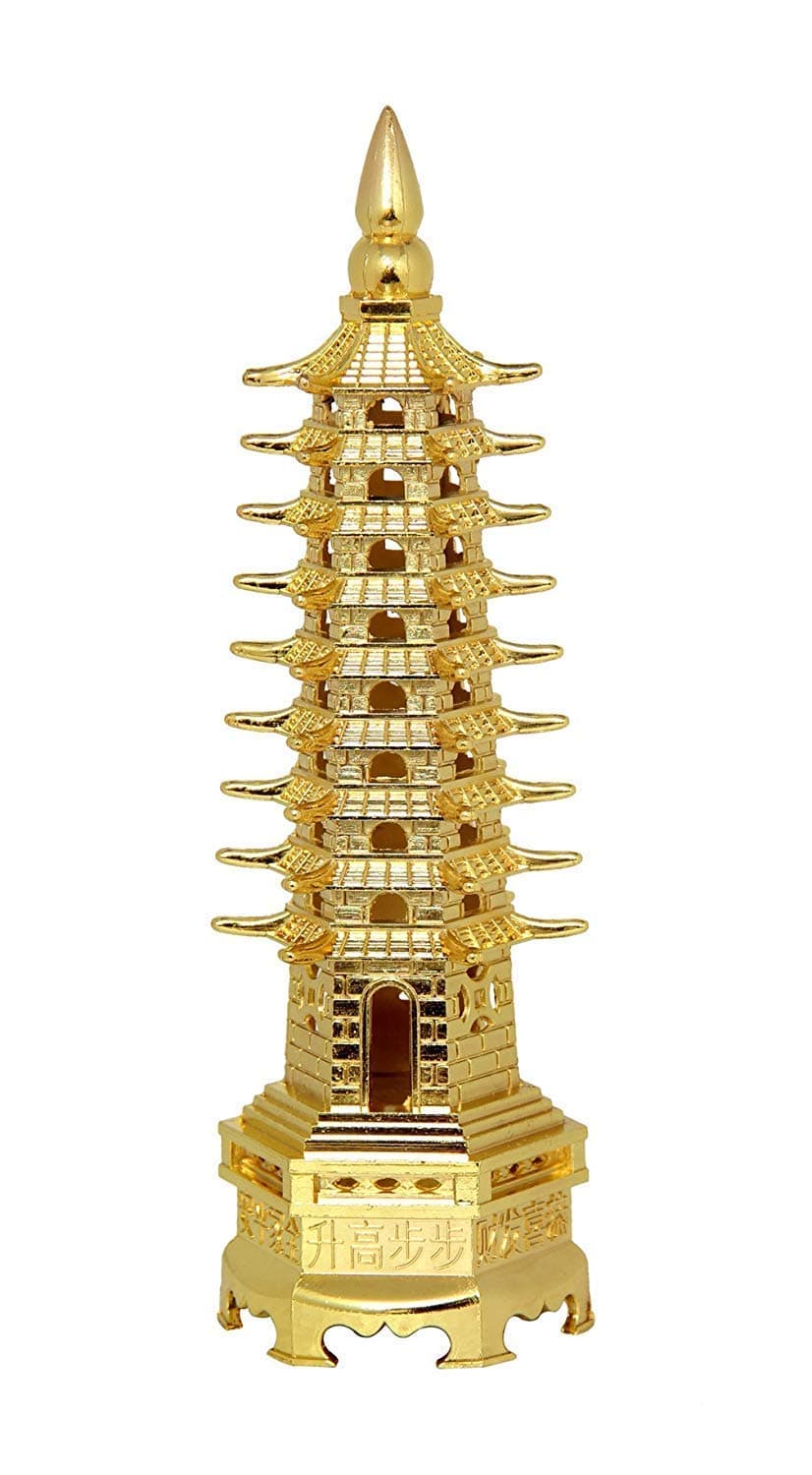RIPE INDIA® Vastu/Feng Shui Education Tower Metal (Size H X 20 Cm)