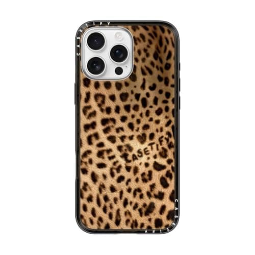 CASETiFY Compact iPhone 16 Pro Max Case Slim and SleekCompatible with Magsafe 4 ft 2X Military Grade Drop Protection Jaguar Clear Black