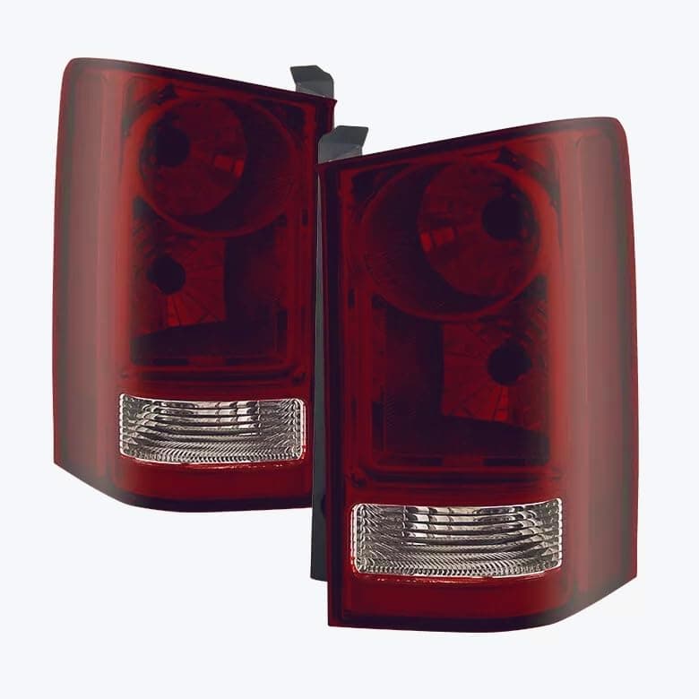 TULALUX Tail Lights Compatible with Honda Pilot 2009 2010 2011 2012 2013 2014 2015 Driver and Passenger Side Rear Lamps (Smoke Red)