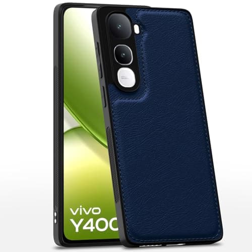 Pikkme Back Cover for Vivo Y400 5G | Full Camera Protection, Raised Edges & Super Soft-Touch Bumper Case (Blue)