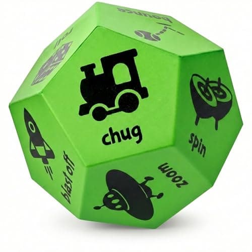 Covelico Movement Dice Preschool Play Equipment Recess Toys for Elementary Outside Gymnastics Games Exercise Dice for Kids as Gross Motor Toys PE Equipment for Outdoor Indoor Recess Classroom
