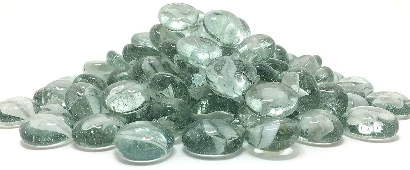 Artifii Decorative Stones for Vase Filler or Pebbles for Home DecorDecorative Capsule PebblesGlassgravelsStoneBeads for Aquarium Table vase Fountain White 950 Gram