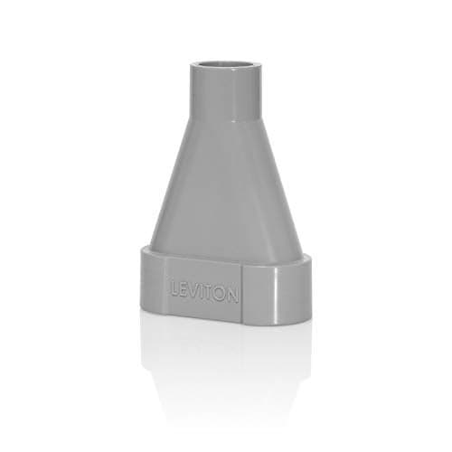 Leviton Concrete Floor Box ‘Y†Conduit Adapter, FBYAD-GY, Gray