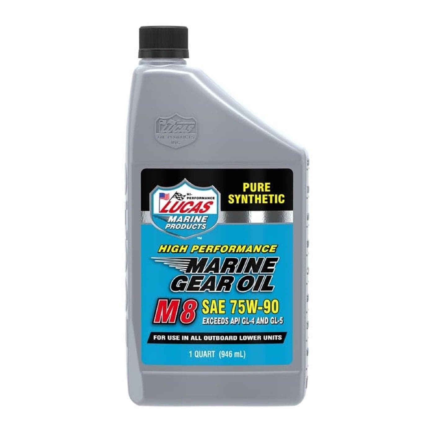 Lucas Oil 10652 Synthetic SAW 75W90 M8 Marine Gear Oil 1 Quart