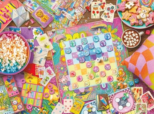 Buffalo Games Aimee Stewart Kitschy Game Night 1000 Piece Jigsaw Puzzle for Adults Challenging Puzzle Perfect for Game Nights Finished Size is 2675 x 1975