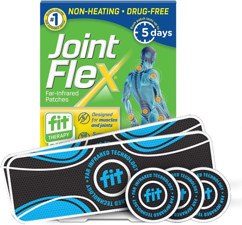 FIT Therapy Far Infrared Universal Patch Supports Continuous Active Mobility for Muscles Joints up to 5 DaysPatch Water Resistant NonHeating DrugFree 9ct 3 Rectangular6 Round