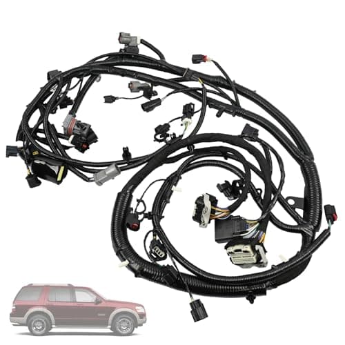 Getfarway 6L2Z-9D930-BA Engine Wire Wiring Harness Fit for Ford Explorer, Explorer Sport Trac, for Mercury Mountaineer 2006 2007 4.0L V6 Wire Assembly Replacement 6L2Z9D930BA
