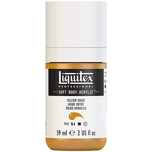 Liquitex Professional Soft Body Acrylic Paint, 59ml (2-oz) Bottle, Yellow Oxide