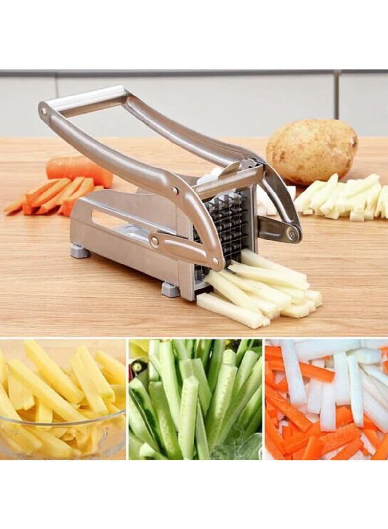 Stainless Steel Potato Chips Cutter French Fries Strip Cutting Machine Chopper Household Kitchen Gadgets
