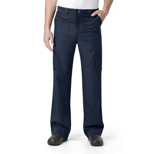 Carhartt Scrubs C54108 Men's Classic Fit Ripstop Boot Cut 8-Pocket Cargo Pant Small Navy