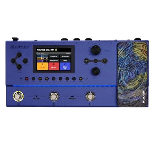 MOOER GE200 Plus Li Guitar MultiEffects Processor with Rechargeable Battery LED Ambient Light USB MIDI Control for Live Performance