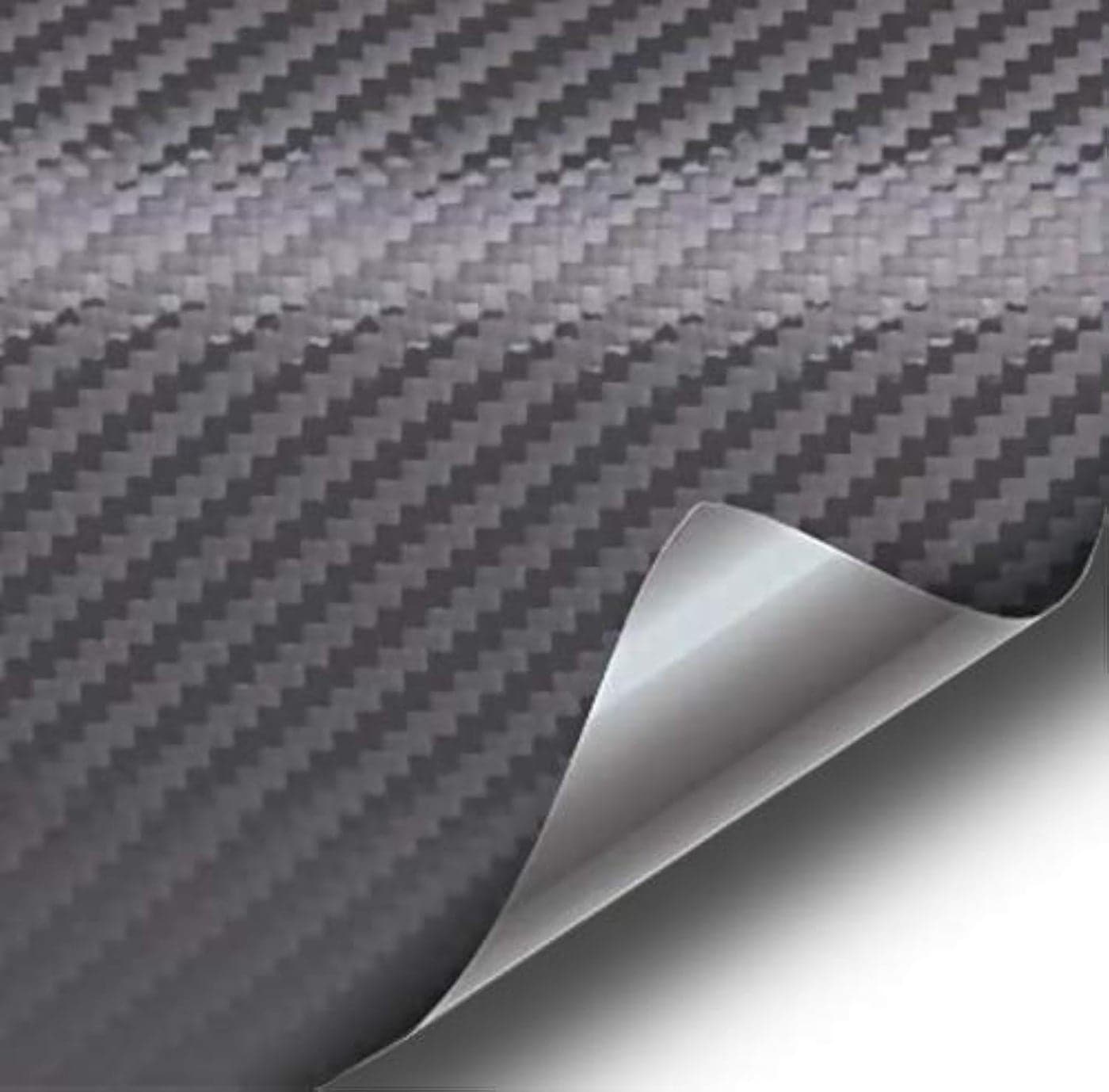 SUNBIRD Dark Grey 3D Carbon Fiber Vinyl Wrap Bubble Free Automotive Waterproof Vinyl Wraps, DIY Decals Self Adhesive Car Vinyl Sticker, for Bike, Laptops, Mobile (Grey, 12" x 24" Inch)